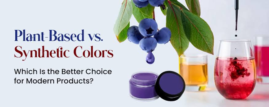 plant-based vs synthetic colors